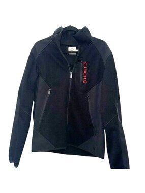 Cinch Mens Black Full-Zip Fleece Jacket Size L